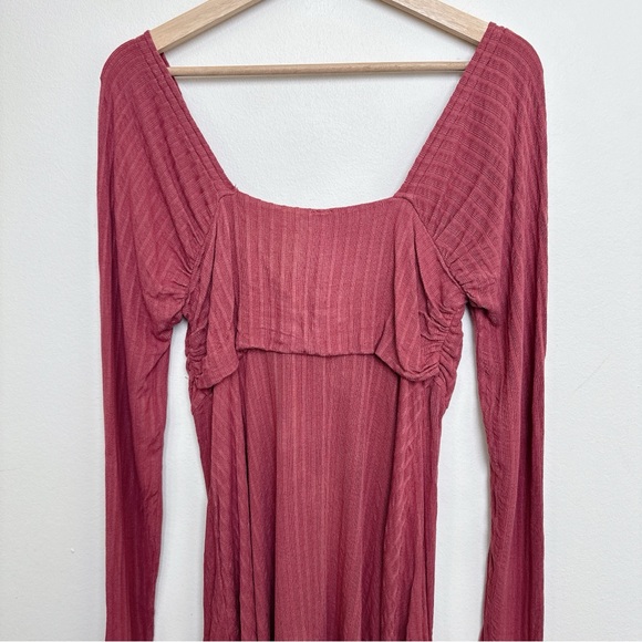 Free People Womens Large Ruby Tunic Long Sleeve Twist Front Open - Picture 12 of 14